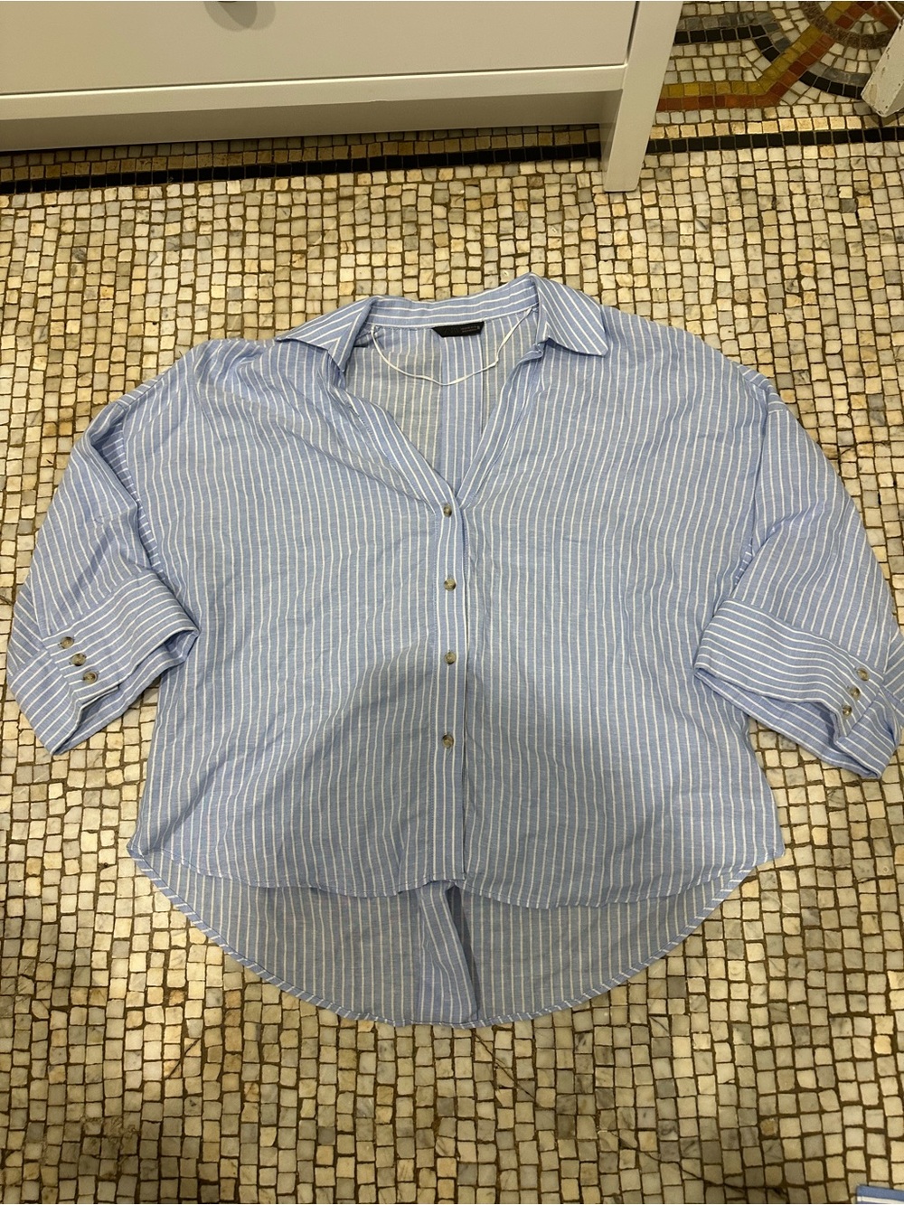 Zara Wide Sleeve Linen Shirt